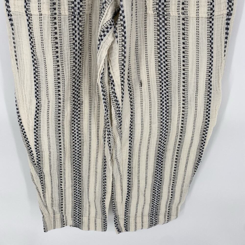 Madewell Lightspun Balloon Pants Stripe Pull On Cotton XXS - Picture 6 of 10